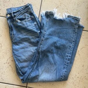 American Eagle Outfitters Light Blue Straight Leg Jeans